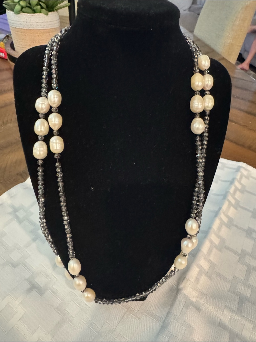 Premier Designs Real Pearl & Bead Necklace